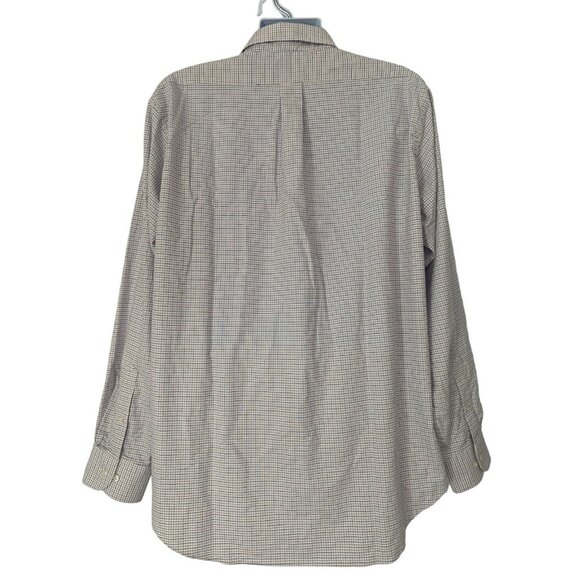 Chaps Mens Checkered Button-Up Long-Sleeve Shirt Size 17-17.5  36-37 - Picture 3 of 13